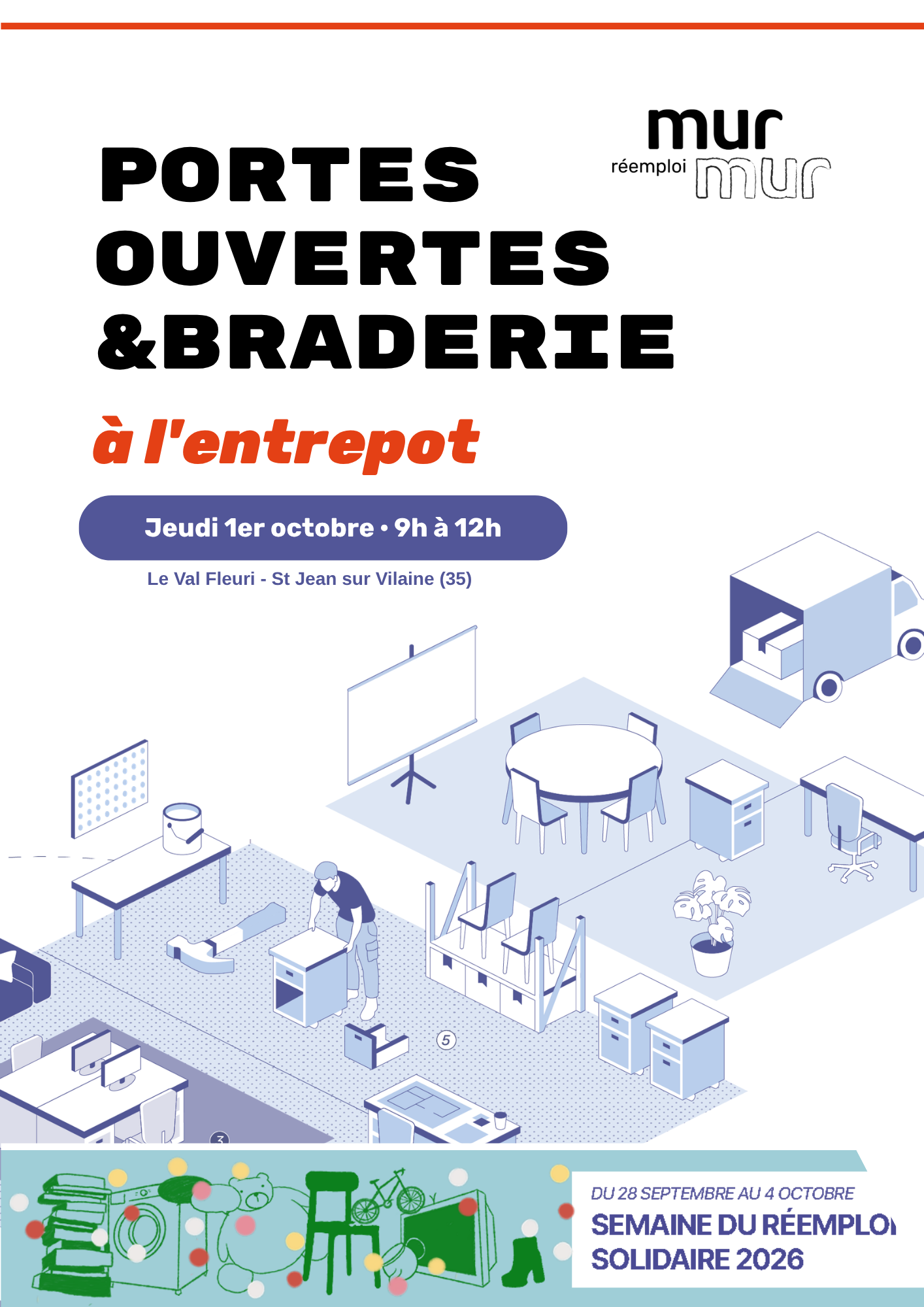 Portes ouvertes & braderie chez murmur réemploi